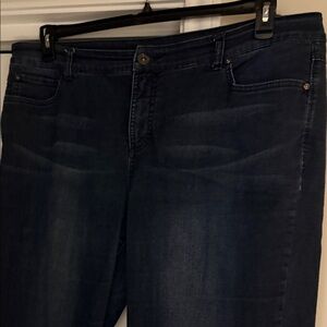 INC International Concepts Dark Blue Straight Leg Jeans